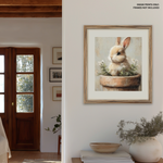 Load image into Gallery viewer, Bunny Flower Pot | Easter | Spring | Canvas Print
