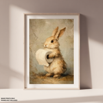 Load image into Gallery viewer, Bunny Toilet Paper | Easter | Spring | Canvas Print
