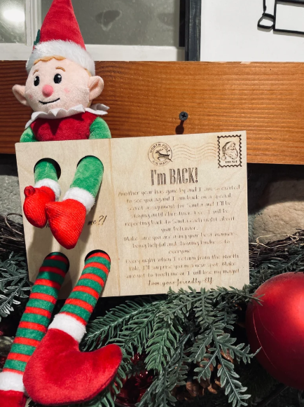 Elf on The Shelf Postcard
