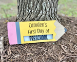 Load image into Gallery viewer, First Day of School Pencil Sign | Interchangeable
