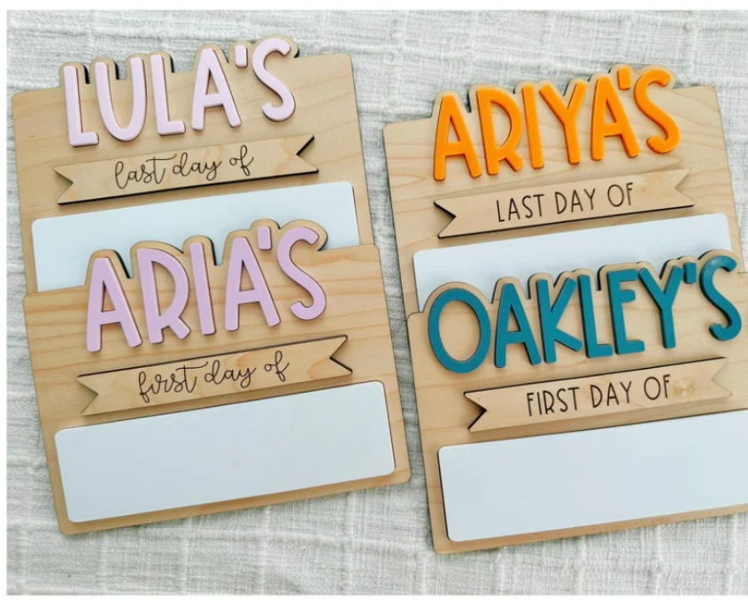 Small First & Last Day of School Sign | Interchangeable