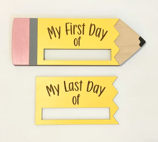 First Day of School Pencil Sign | Interchangeable