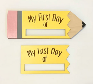 First Day of School Pencil Sign | Interchangeable