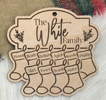 Load image into Gallery viewer, Personalized Family Stocking Ornaments
