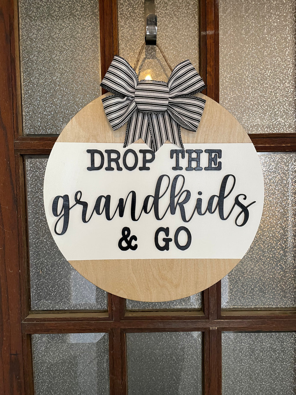 Drop the grandkids and go door hanger
