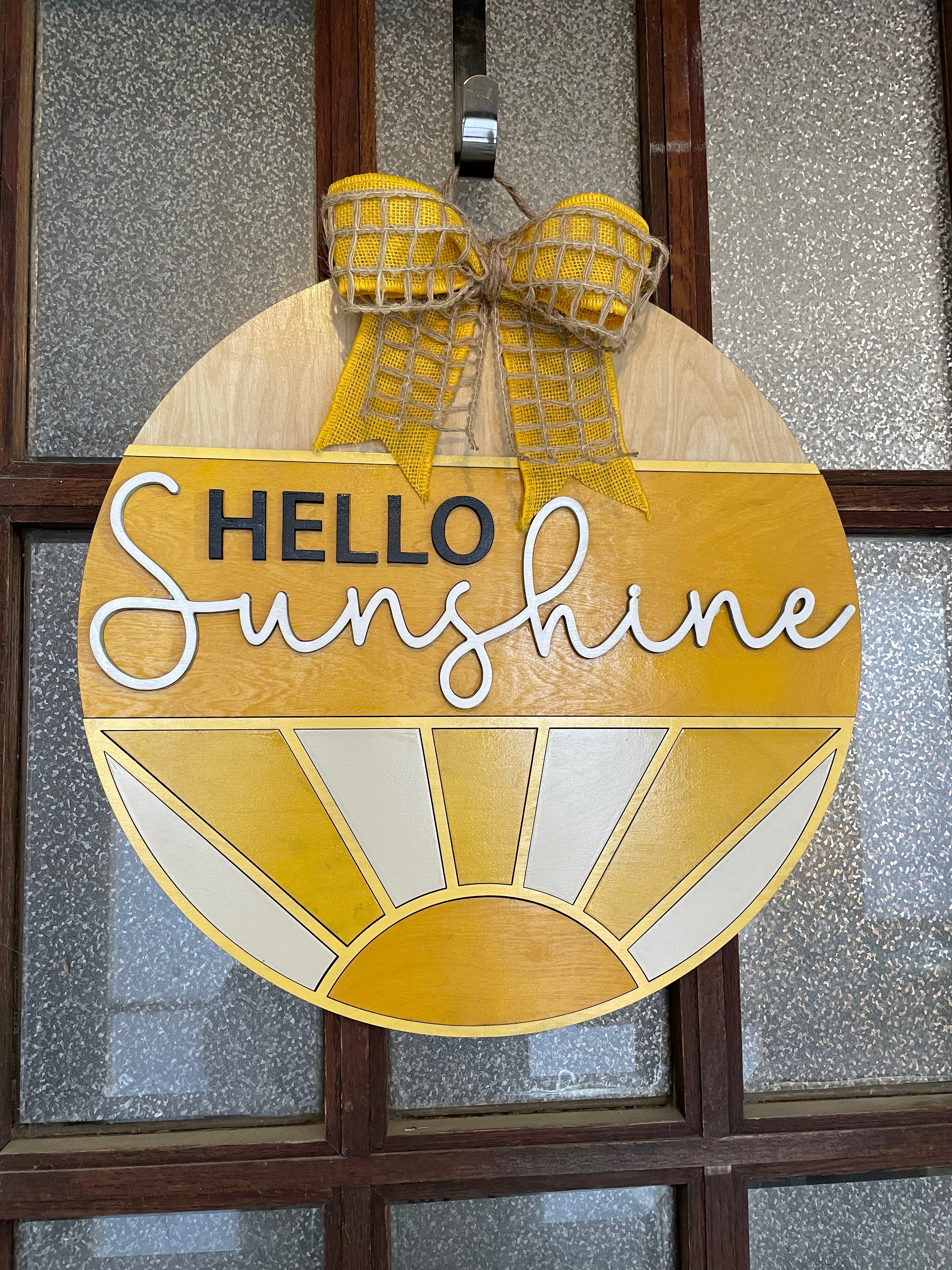 Hello Sunshine Door Hanger