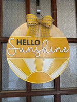 Load image into Gallery viewer, Hello Sunshine Door Hanger
