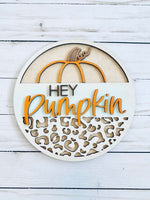 Load image into Gallery viewer, Hey Pumpkin Door Hanger
