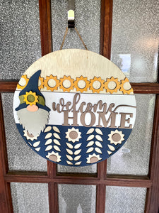 Welcome Home Gnome Door Hanger